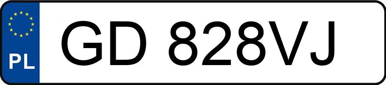Numer rejestracyjny GD 828VJ posiada VOLKSWAGEN GOLF - GD828VJ