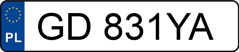 Numer rejestracyjny GD 831YA posiada AUDI A4 2.4 KAT - GD831YA Numer rejestracyjny GD 831YA posiada AUDI A4 2.4 KAT - GD831YA