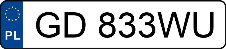 Numer rejestracyjny GD 833WU posiada ALFA ROMEO STELVIO - GD833WU