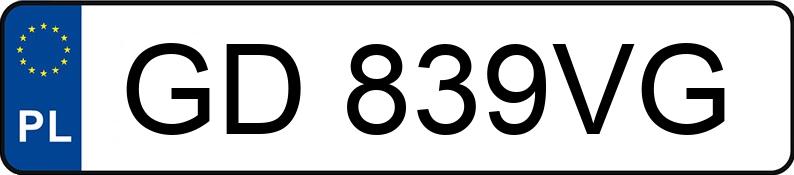 Numer rejestracyjny GD 839VG posiada RENAULT Megane IV Grandtour MR`20 E6d - GD839VG