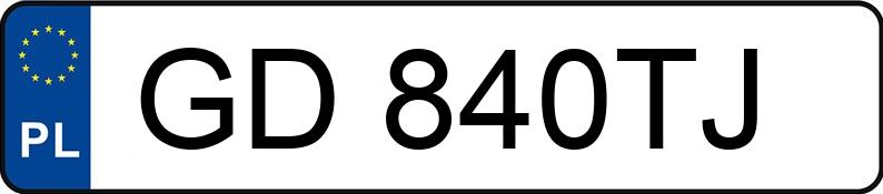 Numer rejestracyjny GD 840TJ posiada RENAULT LAGUNA - GD840TJ