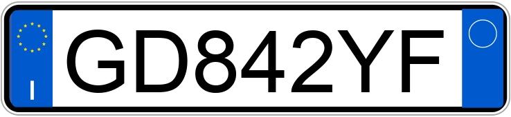 Numer rejestracyjny GD842YF posiada AUDI A3 4a serie Numer rejestracyjny GD842YF posiada AUDI A3 4a serie