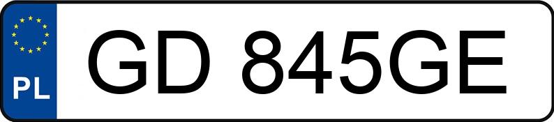 Numer rejestracyjny GD 845GE posiada VOLKSWAGEN BORA - GD845GE