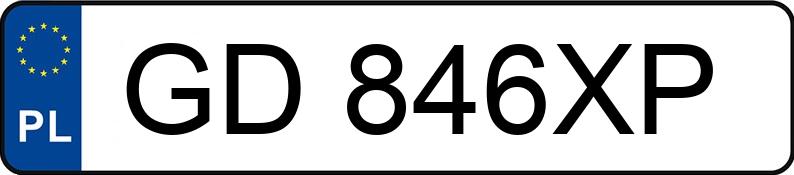 Numer rejestracyjny GD 846XP posiada AUDI A3 1.6 TDi DPF MR`09 E5 8P Ambition S tronic - GD846XP