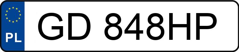 Numer rejestracyjny GD 848HP posiada BMW 320D - GD848HP
