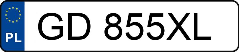 Numer rejestracyjny GD 855XL posiada TOYOTA RAV4 - GD855XL