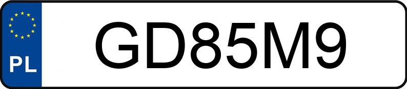 Numer rejestracyjny GD 85M9 posiada HONDA Skutery od 50 ccm Vision 110 - GD85M9
