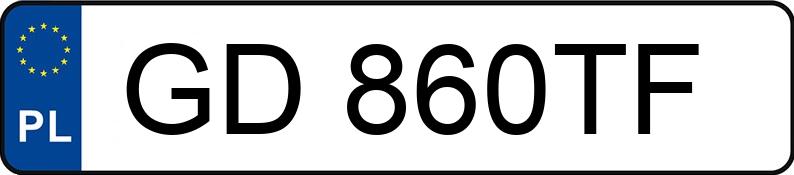 Numer rejestracyjny GD 860TF posiada VOLVO V60 - GD860TF Numer rejestracyjny GD 860TF posiada VOLVO V60 - GD860TF