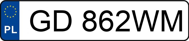 Numer rejestracyjny GD 862WM posiada BMW 330I - GD862WM