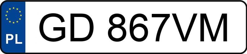 Numer rejestracyjny GD 867VM posiada HONDA ACCORD SEDAN - GD867VM