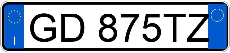 Numer rejestracyjny GD875TZ posiada FIAT 500L Pro