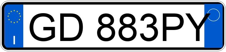 Numer rejestracyjny GD883PY posiada LAND ROVER RR Evoque 2a serie