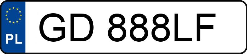 Numer rejestracyjny GD 888LF posiada AUDI A8 Quattro 4.2 TDi DPF MR`10 E5 4H Tiptronic - GD888LF