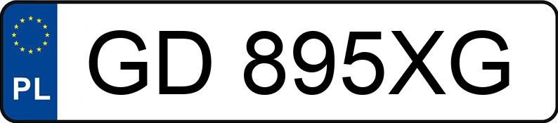 Numer rejestracyjny GD 895XG posiada BMW 316 Diesel MR`16 E6 F30 316 Diesel MR`16 E6 F30 - GD895XG