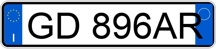 Numer rejestracyjny GD896AR posiada BMW X3