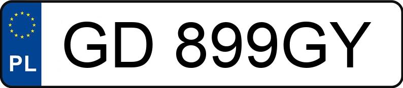 Numer rejestracyjny GD 899GY posiada NISSAN QASHQAI - GD899GY