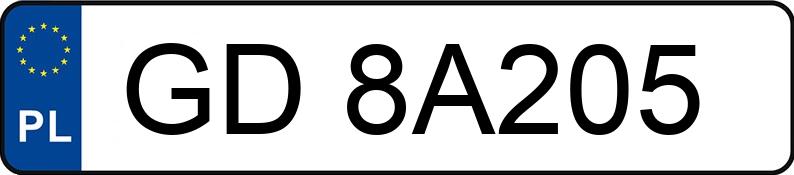 Numer rejestracyjny GD 8A205 posiada RENAULT Trafic 1.6 dCi MR`14 E6 3.1t L2H2P2 Pack Clim - GD8A205