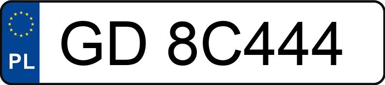 Numer rejestracyjny GD 8C444 posiada LAND ROVER RANGE ROVER - GD8C444