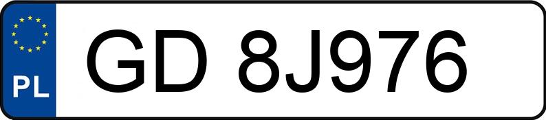 Numer rejestracyjny GD 8J976 posiada ALFA ROMEO Giulietta 1.4 16V MR`10 E5 940 TB Distinctive - GD8J976