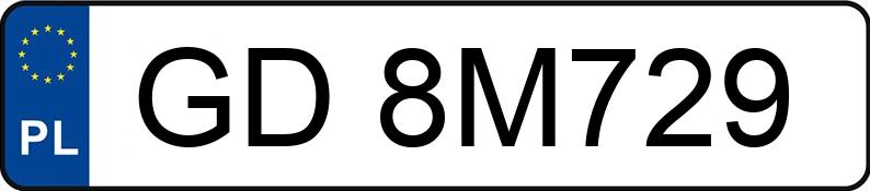 Numer rejestracyjny GD 8M729 posiada CHRYSLER 300C 3.0 CRD DPF MR`04 E4 Aut. - GD8M729