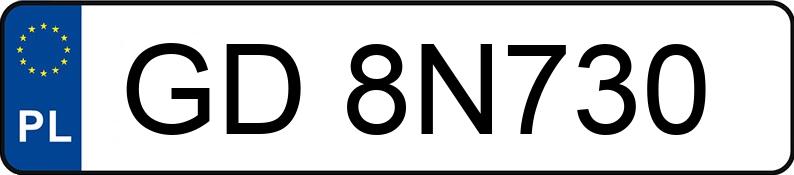 Numer rejestracyjny GD 8N730 posiada BMW 520 Diesel MR`23 E6d/e G60 Steptronic - GD8N730