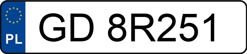 Numer rejestracyjny GD 8R251 posiada TOYOTA COROLLA ZE1HE(EU,M) - GD8R251 Numer rejestracyjny GD 8R251 posiada TOYOTA COROLLA ZE1HE(EU,M) - GD8R251