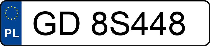 Numer rejestracyjny GD 8S448 posiada  TRAFIC - GD8S448