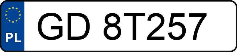 Die Registrierungsnummer GD 8T257 hat BMW 520i Kat. MR`01 E39 520i Kat. MR`01 E39 - GD8T257