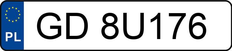Numer rejestracyjny GD 8U176 posiada KIA SPORTAGE - GD8U176 Numer rejestracyjny GD 8U176 posiada KIA SPORTAGE - GD8U176