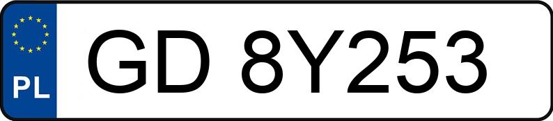 Il numero di registrazione GD 8Y253 ha TOYOTA Yaris Hybrid MR`24 E6d Active - GD8Y253
