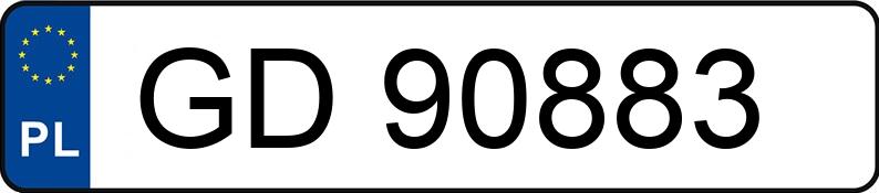 Numer rejestracyjny GD 90883 posiada VOLKSWAGEN Caddy Diesel 1.8t SDI - GD90883