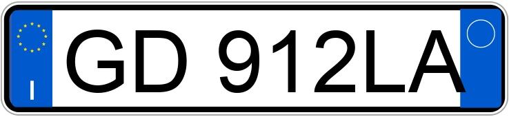 Numer rejestracyjny GD912LA posiada FIAT Tipo