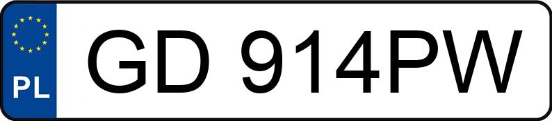 Numer rejestracyjny GD 914PW posiada CITROEN Xsara Picasso 1.6 HDI MR`04 E4 SX Plus - GD914PW