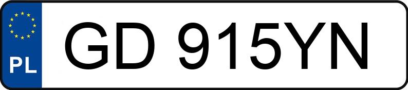 Numer rejestracyjny GD 915YN posiada HYUNDAI I20 - GD915YN