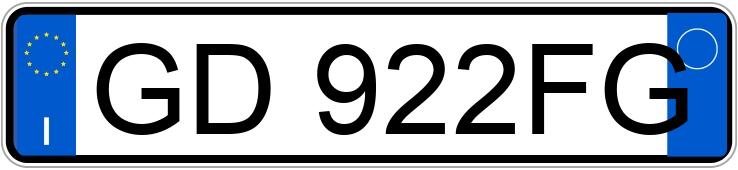 Numer rejestracyjny GD922FG posiada LANCIA Ypsilon 3a serie Numer rejestracyjny GD922FG posiada LANCIA Ypsilon 3a serie