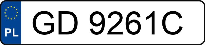 Numer rejestracyjny GD 9261C posiada OPEL Corsa A 1.4i Kat. - GD9261C Numer rejestracyjny GD 9261C posiada OPEL Corsa A 1.4i Kat. - GD9261C