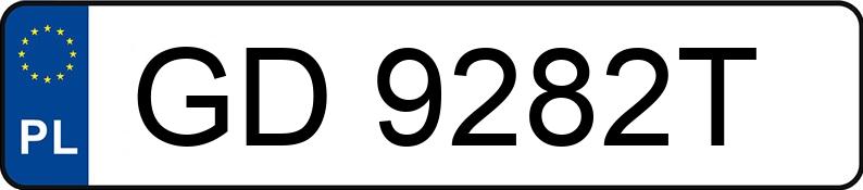 Numer rejestracyjny GD 9282T posiada MASERATI GHIBLI - GD9282T