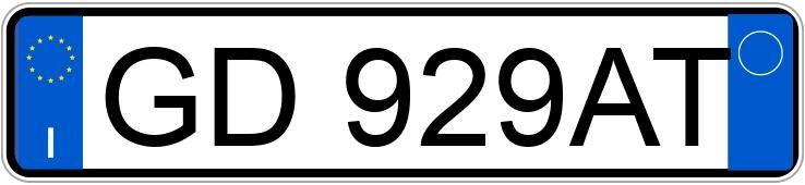 Numer rejestracyjny GD929AT posiada FORD Puma