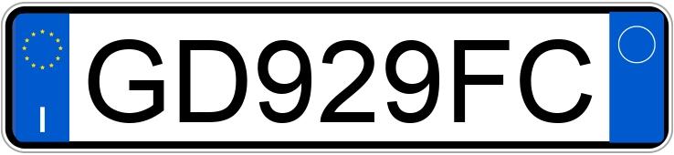 Numer rejestracyjny GD929FC posiada CITROEN C3 3a serie