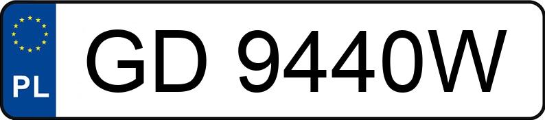 Numer rejestracyjny GD 9440W posiada FIAT PUNTO - GD9440W