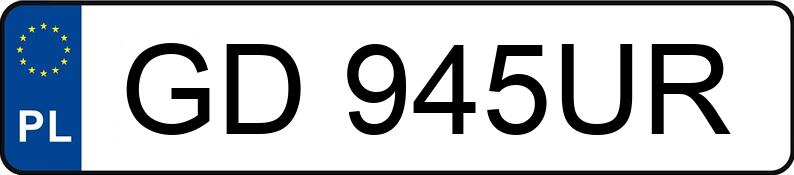 Numer rejestracyjny GD 945UR posiada HYUNDAI ELANTRA - GD945UR