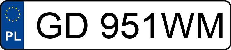 Numer rejestracyjny GD 951WM posiada KIA SPORTAGE - GD951WM