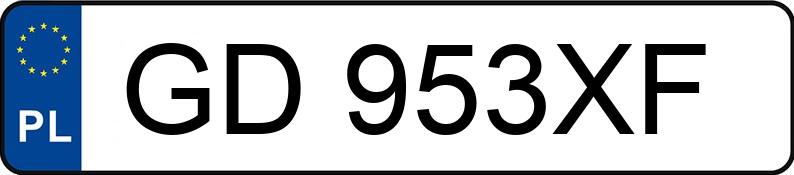 Numer rejestracyjny GD 953XF posiada AUDI A6 Allroad TDI MR`06 E4 4F A6 Allroad TDI MR`06 E4 4F - GD953XF