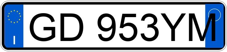 Numer rejestracyjny GD953YM posiada JEEP Renegade