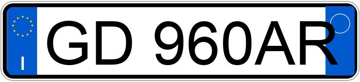 Numer rejestracyjny GD960AR posiada CITROEN C3 3a serie