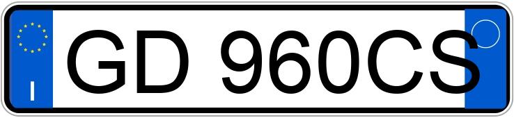 Numer rejestracyjny GD960CS posiada FIAT Panda 3a serie Numer rejestracyjny GD960CS posiada FIAT Panda 3a serie