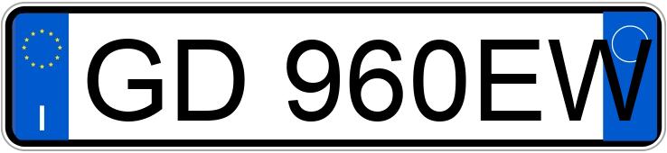 Numer rejestracyjny GD960EW posiada TOYOTA RAV4 3a serie