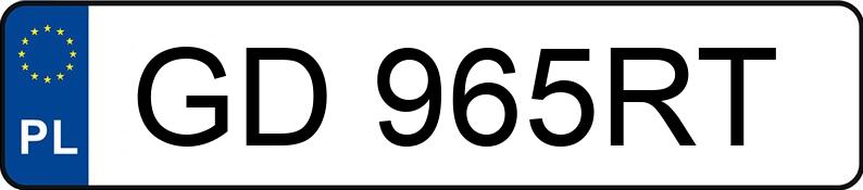 Numer rejestracyjny GD 965RT posiada MINI ONE FML2 - GD965RT Numer rejestracyjny GD 965RT posiada MINI ONE FML2 - GD965RT