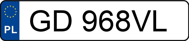 Numer rejestracyjny GD 968VL posiada FIAT 500L - GD968VL Numer rejestracyjny GD 968VL posiada FIAT 500L - GD968VL