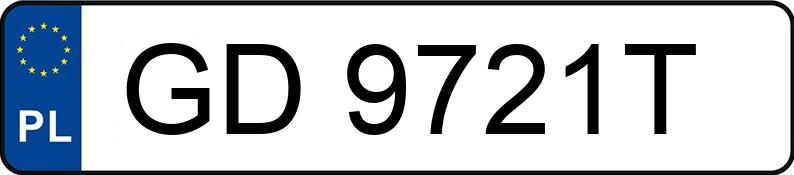 Numer rejestracyjny GD 9721T posiada MAZDA 6 - 2.0 MR`08 E4 - GD9721T